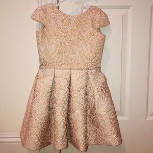 High end girls wedding dress | size 8 | rose gold